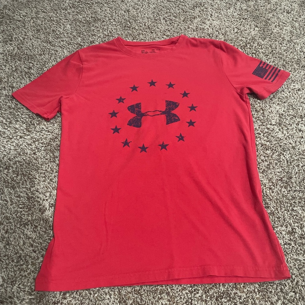 Boys Under Armour American Flag T-Shirt